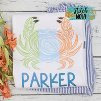 Personalized Swirly Crab Printed Shirt