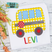 Personalized School Bus Printed Shirt