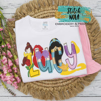 Princess Name Alpha Printed Shirt