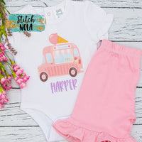 Personalized Ice Cream Truck Printed Shirt