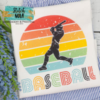 Baseball Sunset Printed Shirt