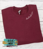 Sweatshirt Curved Collar Monogram