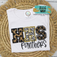 Personalized Spirit Varsity Letter Appliqué Shirt