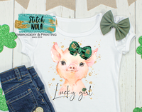 Personalized St. Patrick's Day Pig Printed Shirt