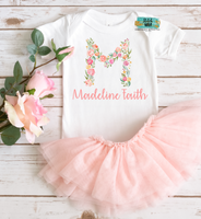 Floral Letter Printed Shirt