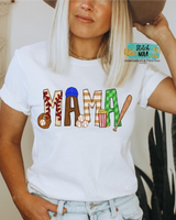 Adult Baseball Alpha Printed Tee