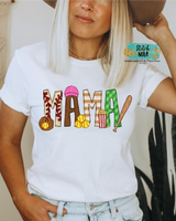 Adult Softball Alpha Printed Tee