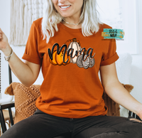 Adult Mama Pumpkin Printed Tee