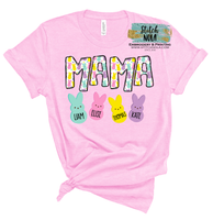 Mama or Any Name with Peeps Easter Print