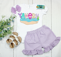 Mermaid Name Alpha Printed Shirt