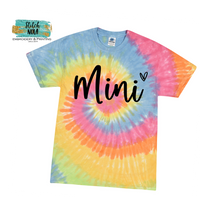 Mini with Heart Tie Dye Printed Tee