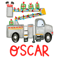 Christmas Bucket Truck Printed Shirt