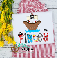 Pirate Name Alpha Printed Shirt