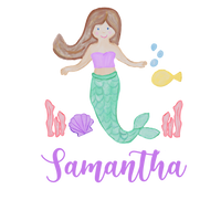 Personalized Under the Sea Mermaid Printed Shirt