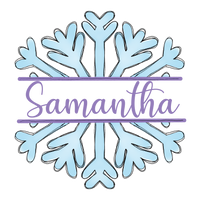 Split Snowflake Printed Shirt