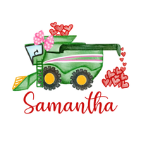 Girl Valentine Combine Printed Shirt