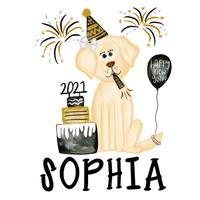 New Years Dog Printed Shirt