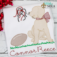 Personalized Football Dog Sketch Shirt