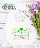 Personalized St. Patrick's Day Clover Trio Appliqué Shirt