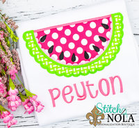 Personalized Pink Watermelon Applique Shirt
