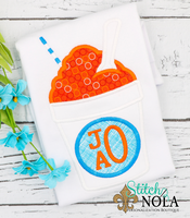Personalized Snowball With Monogram Appliqué Shirt