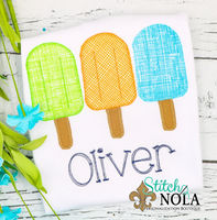 Personalized Popsicle Trio Sketch Shirt
