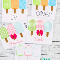 Personalized Popsicle Trio Sketch Shirt