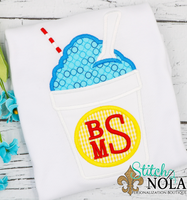 Personalized Snowball With Monogram Appliqué Shirt