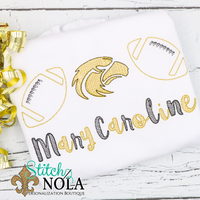 Personalized Eagle Football Trio Sketch Shirt