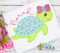 Personalized Turtle Applique Shirt