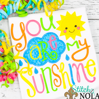Personalized You Are My Sunshine Applique Shirt