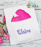 Personalized Snowball Appliqué Shirt