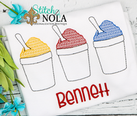 Personalized Snowball Trio Sketch Shirt