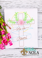 Personalized Vintage Easter He Is Risen Sketch Shirt