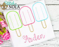 Personalized Popsicle Trio Sketch Shirt
