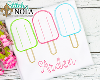 Personalized Popsicle Trio Sketch Shirt