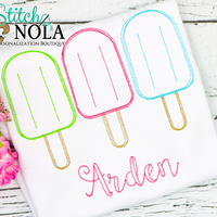 Personalized Popsicle Trio Sketch Shirt