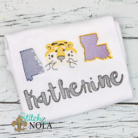 Personalized House Divided Football Trio Sketch Shirt