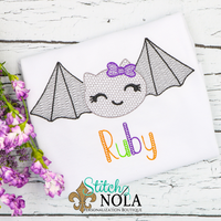 Personalized Halloween Bat Sketch Shirt
