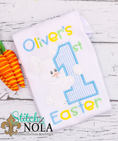 Personalized 1st Easter with Bunny Appliqué Shirt
