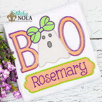 Personalized Halloween Boo with Banner Sketch Shirt