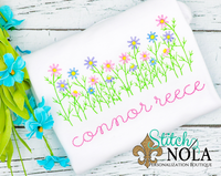 Personalized Vintage Flowers Sketch Shirt