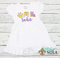Personalized Purple & Gold Tiger Trio Sketch Shirt