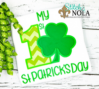 Personalized My 1st St. Patrick's Day Appliqué Shirt