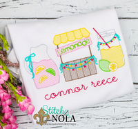 Personalized Lemonade Stand Trio Sketch Shirt