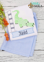 Personalized Birthday Alligator Sketch Shirt