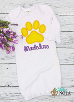 Personalized Paw Print Applique Shirt