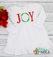 Personalized Christmas Joy Wreath Sketch Shirt