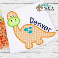 Personalized Dinosaur Appliqué Shirt