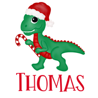 Santa Dino Printed Shirt